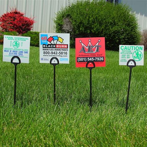 small yard sign stakes