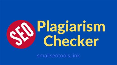 smallseotools plagiarism checker for seo