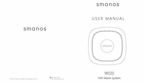 Smanos W020 Manual i WiFi Alarm System Review