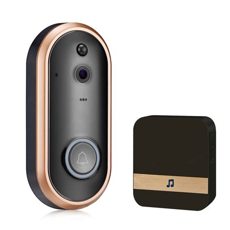 FAGINEY Wireless Doorbell,Video Doorbell,3.5in TFT Alldigital Wireless Peephole Video