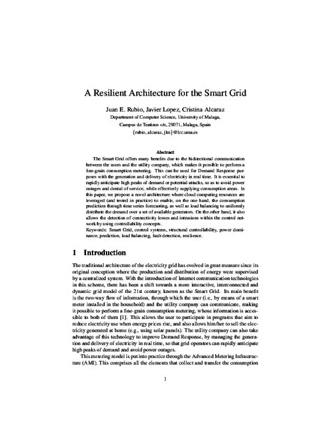 Smart Grid Journal Paper