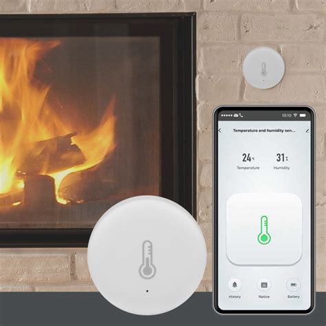 Smart WIFI Fire Smoke & Temperature Sensor Wireless Smoke Temperature Detector Alarm APP Control