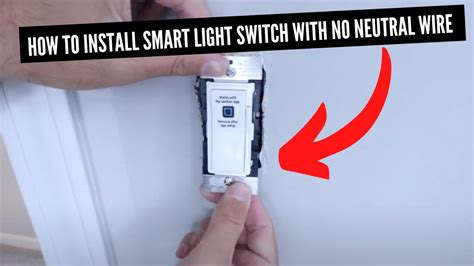 Smart Light Switch No Neutral Required