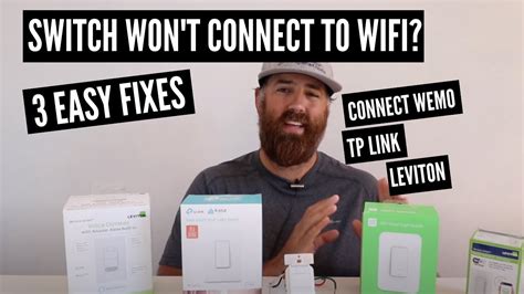 smart switch cannot connect to wifi