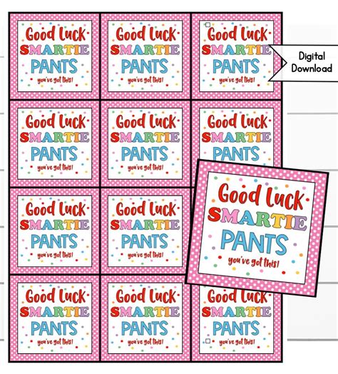 Smartie Pants Printable