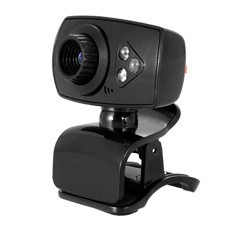 480P Webcam with Microphone Clip on Computer USB 2.0 Adjustable Web Cam