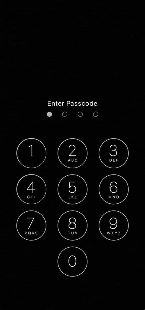 Ilustrasi Layar Kunci Smartphone yang Terblokir