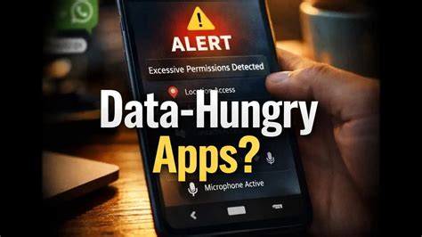 スマートフォンのセキュリティ警告とプライバシー保護のイメージ
