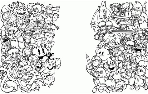 Smash Brothers Coloring Pages: A Fun Way To Unwind And Get Creative