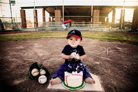 Smash Cake Boy Baseball
