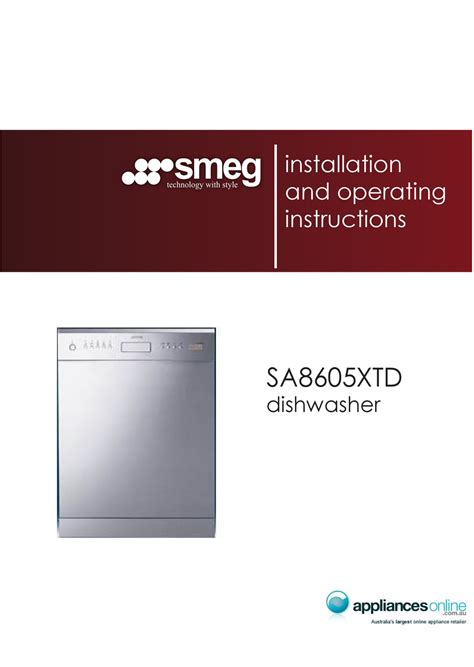 Smeg Dishwasher Timer Instructions