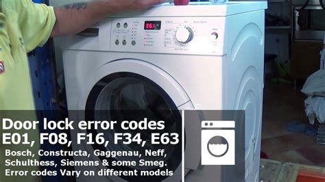 Smeg Washing Machine Reset Code