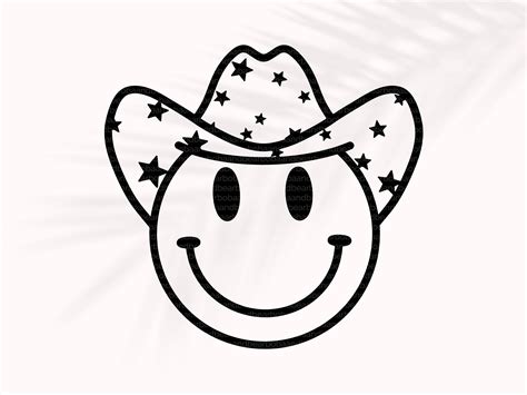 smiley face cowboy hat
