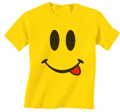 smiley face yellow t-shirts