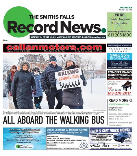 smiths falls record news online