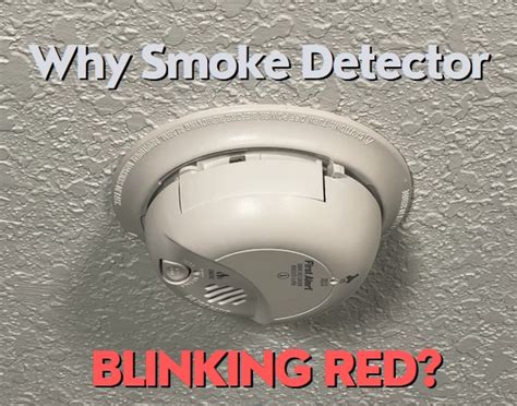 smoke alarm occasionally flashes red