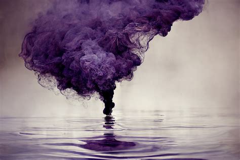 smoke covered water deep purple