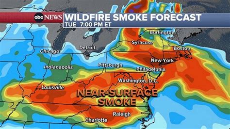 smoke from canada in forecast