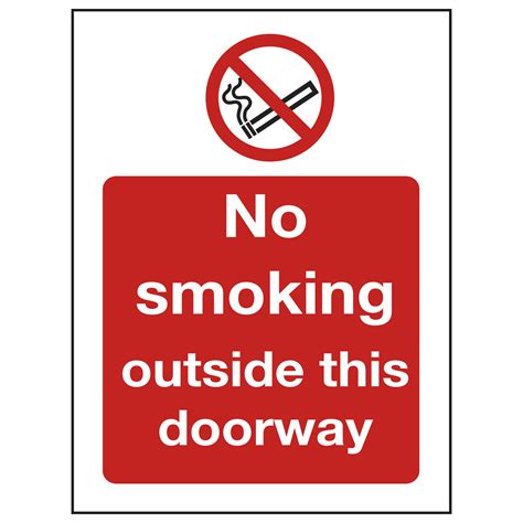 smoke stop door signage