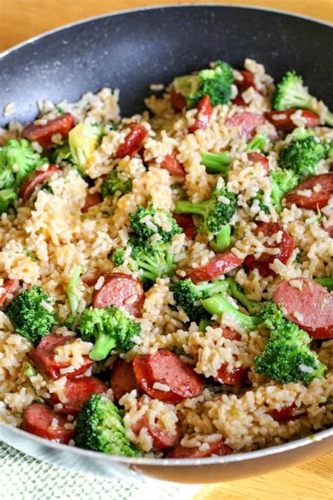 smoked sausage recipes with rice for dinner
