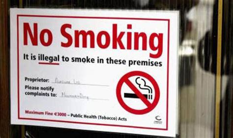 smoking ban uk fines