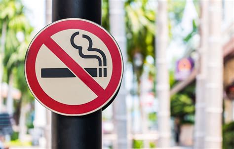 smoking banned in public places