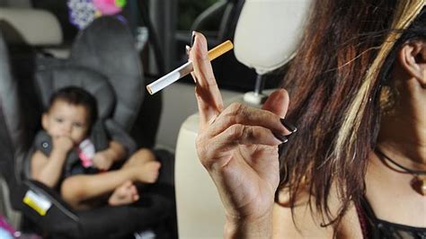 smoking in car with children california