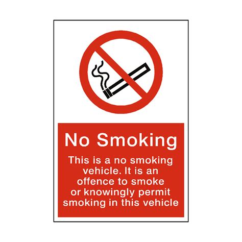 smoking in company vehicles fines