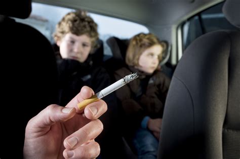 smoking with minors in the car law