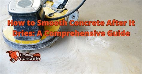 Smoothing Dry Concrete