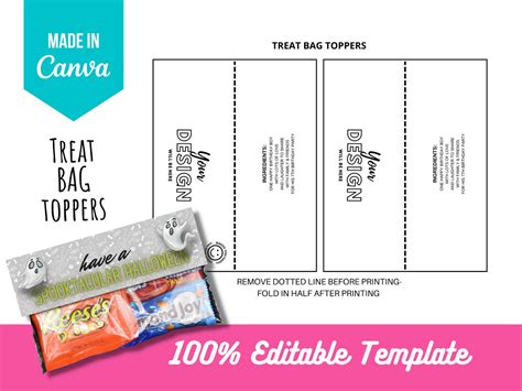 Snack Bag Free Printable