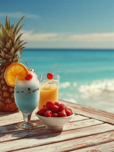 snacks and drinks beach