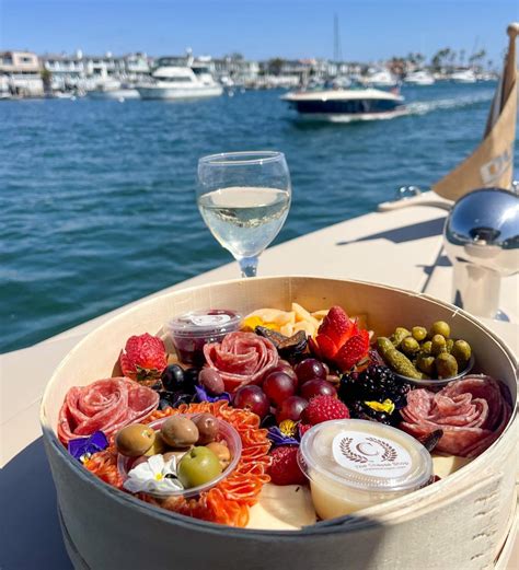snacks on a boat