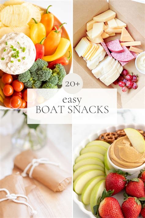 snacks on boat