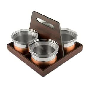 Snacks Serving Set With Lid