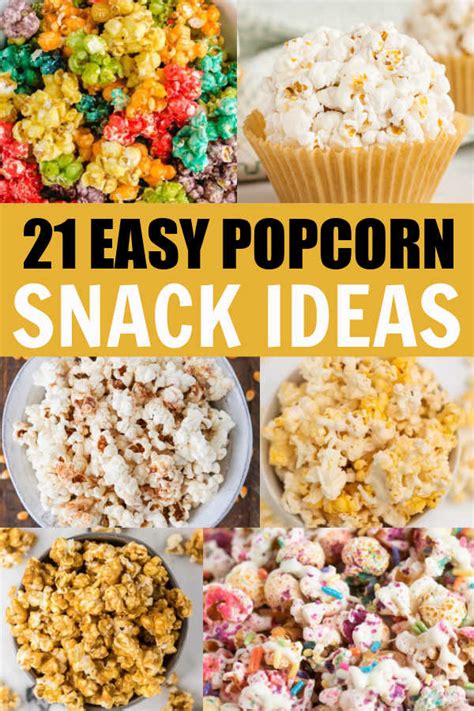 Snacks To Make With Popcorn