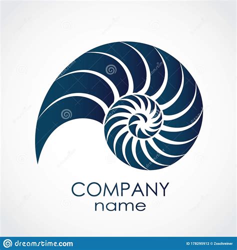 Snail Shell Solid Icon, Nautical Concept, Circle Spiral Shaped Seashell
