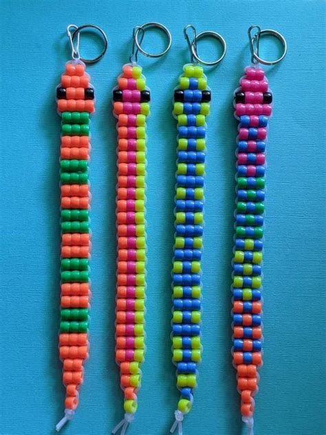 Snake Bead Keychain