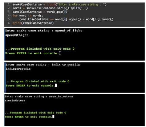 snake case function python