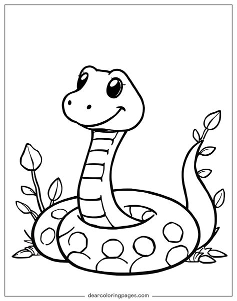 Snake Colouring Sheet