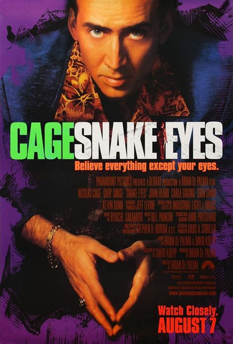 snake eyes movie 1998 cast