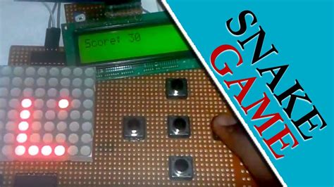 snake game arduino 8x8 led schematic