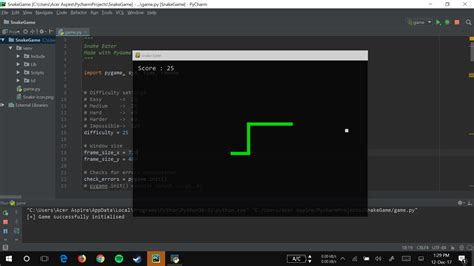 snake game code in python github