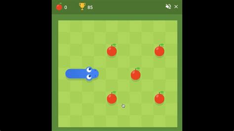 snake game google eat apples challenge