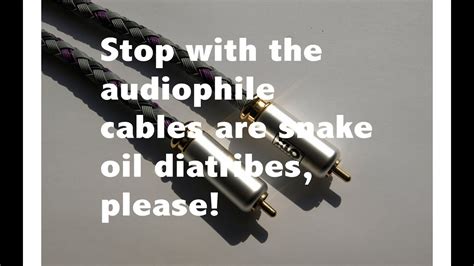 snake oil cables audioholics