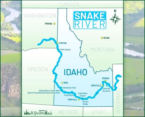 snake river on the map