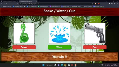 Snake Water Gun Game Javascript