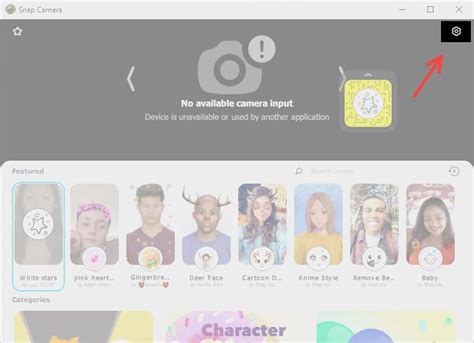 Snap Camera Not Detecting Camera