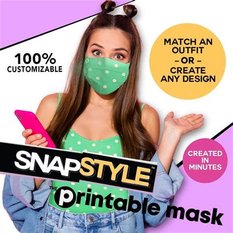 Snap Style Printable Mask
