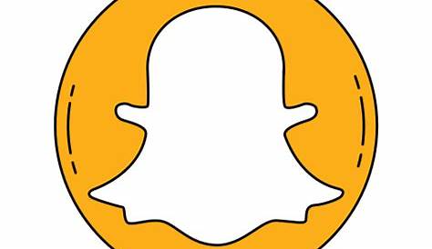 Sketchy orange snapchat icon Free sketchy orange social icons